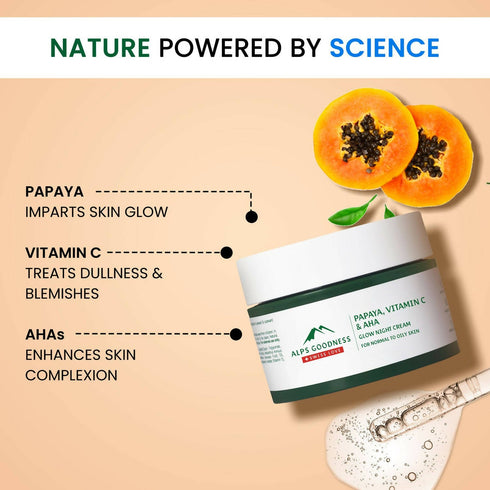 Alps Goodness Papaya Vitamin C and AHAs Glow Night Cream