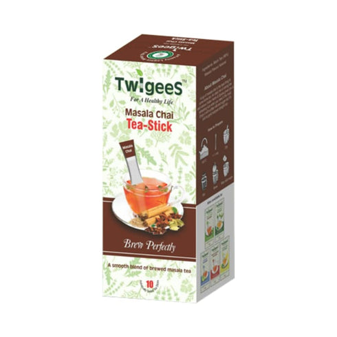 Nature & Nurture Twigees Masala Chai Tea Stick box of 10 tea bags