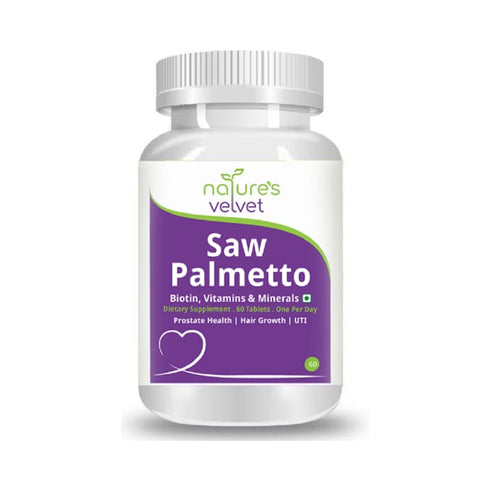 Natures Velvet Lifecare Natures Velvet Lifecare Saw Palmetto Plus Biotin, Vitamins & Minerals Tablet bottle of 60 tablets