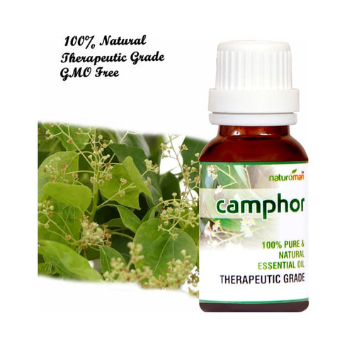 Naturoman Camphor Pure and Natural Essential Oil bottle of 15 ml Oil