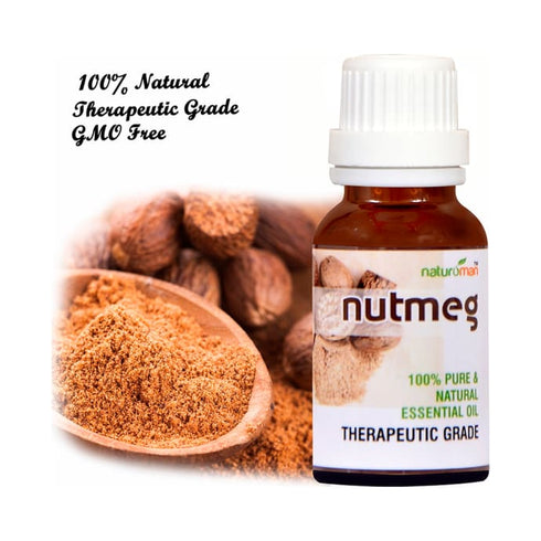 Naturoman Nutmeg Pure and Natural Essential Oil bottle of 10 ml Oil X 2