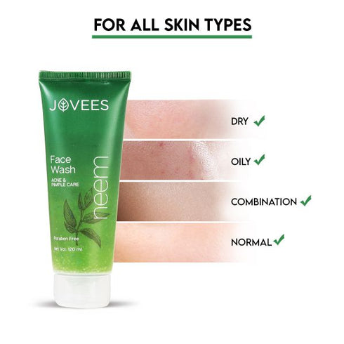 Jovees Herbal Neem Face Wash With Neem Tea Tree Extracts