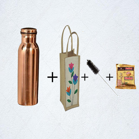 Pure Copper Bottle  - 1 Litre - 1000gms