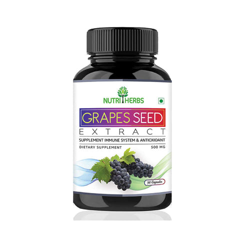 Nutriherbsgrapes Seed Extract 500mg Capsule 90 capsules