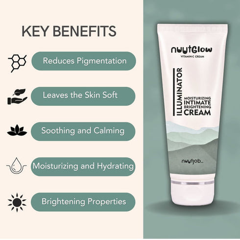 Nuutjob NuutGlow | Vitamin C Infused Intimate Moisturizing and Brightening Cream | 100 ml