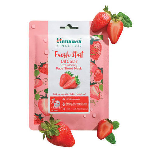 Himalaya Fresh Start Oil Clear Strawberry Face Sheet Mask 30gm