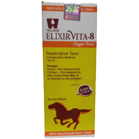 Dr. Wellmans Homeopathy Elixirvita-8 |Sugar Free Restorative Tonic