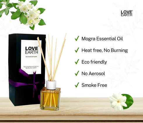 Love Earth Reed Diffuser Mogra