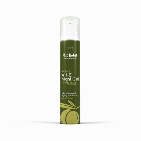 Nat Habit Active Olive Vit | E Night Face Gel