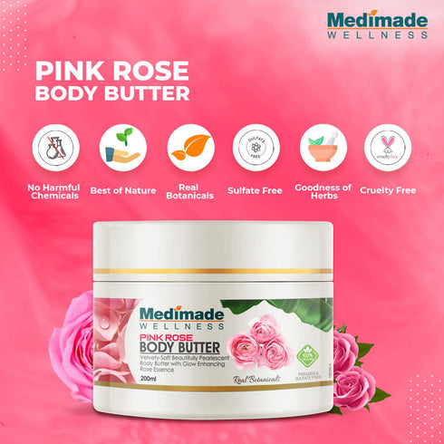 Medimade Wellness Pink Rose Body Butter