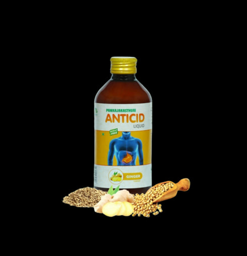 Pankajakasthuri Anticid Liquid Ginger