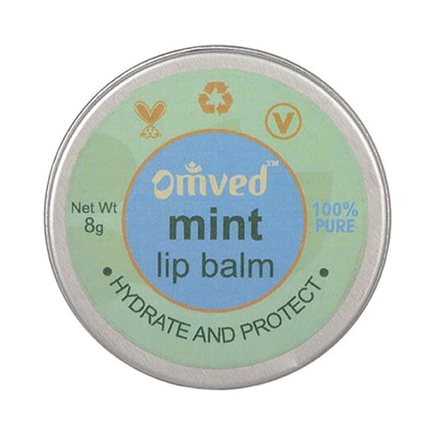 Omved Lip Balm Mint,box of 8 gm Balm X 2
