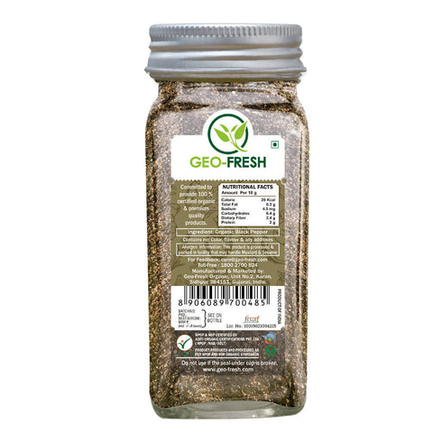 GeoFresh Organic Black Pepper Coarse