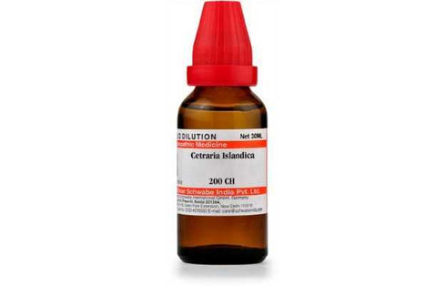 Dr Willmar Schwabe India Cetraria Islandica Dilution