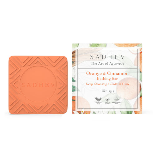 Sadhev Orange & Cinnamon Bathing Bar 125g