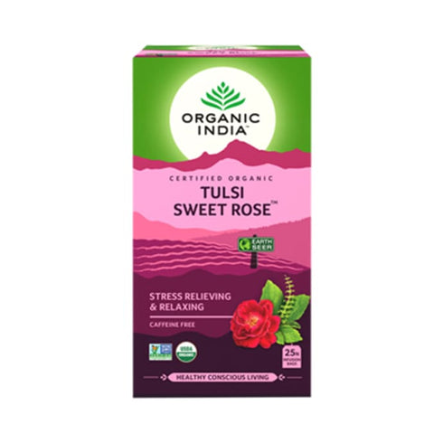 Organic India Tulsi Sweet Rose Tea bags