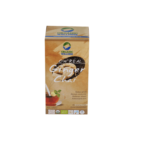 Organic Wellness OW' REAL Chai Infusion Tea Bag Ginger