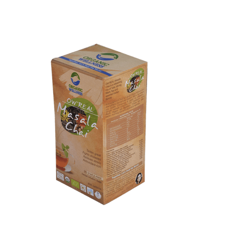 Organic Wellness OW' REAL Chai Infusion Tea Bag Masala 25 tea bags