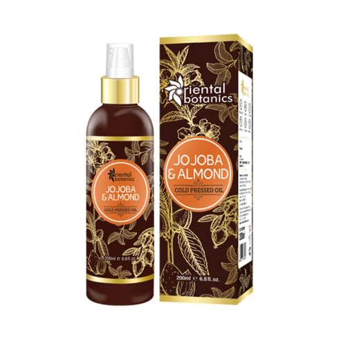 Oriental Botanics Jojoba & Almond Cold Pressed Oil bottle of 200 ml Oil