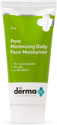 The Derma co Pore Minimizing Daily Face Moisturizer with 3% Niacinamide 3% PHA and pREFINYL