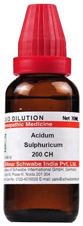 Dr Willmar Schwabe India Acidum Sulphuricum Dilution 200 CH