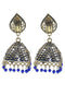 Oxidised Beaded Jhumka Style Earrings 10g