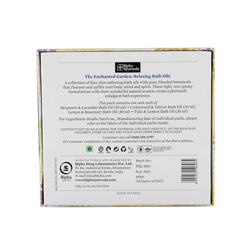Bipha Ayurveda The Enchanted Garden Bath Oil Combo