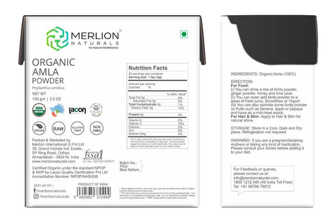 Merlion Naturals Amla Aritha and Shikakai Powder Combo