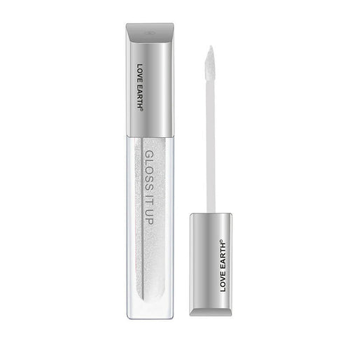 Love Earth Lip Gloss Love Magnet |Silver Glitter