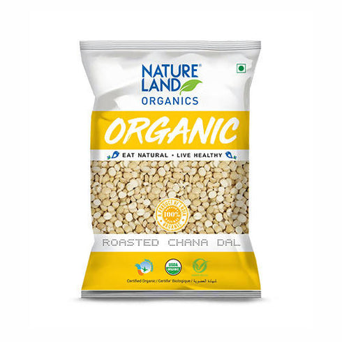 Nature Land Organics Roasted Chana Dal