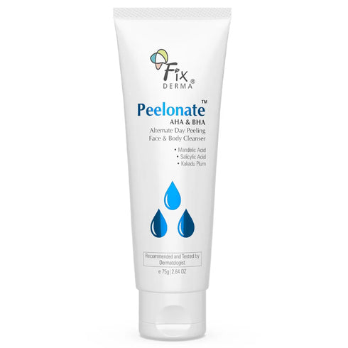 Fixderma Skincare Exfoliating Cleanser For Face And Body | Peelonate Aha And Bha