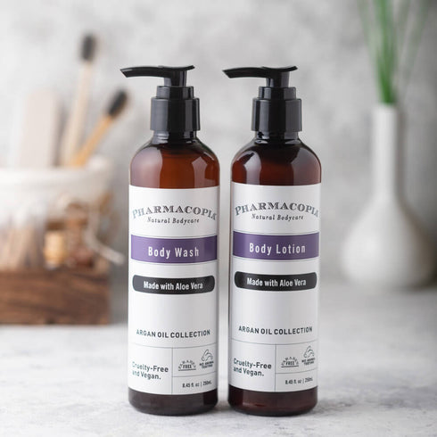 Kimirica Pharmacopia Argan Oil Shower Gel and Body Lotion Duo 250ml