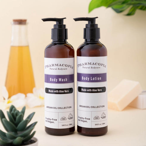 Kimirica Pharmacopia Argan Oil Shower Gel and Body Lotion Duo 250ml