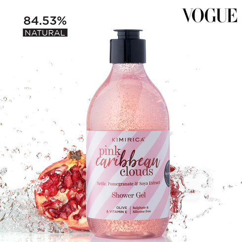 Kimirica Pink Caribbean Clouds Sulphate Free Shower Gel 300ml