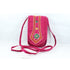 Pink Color Mirror Work Phone Pouch