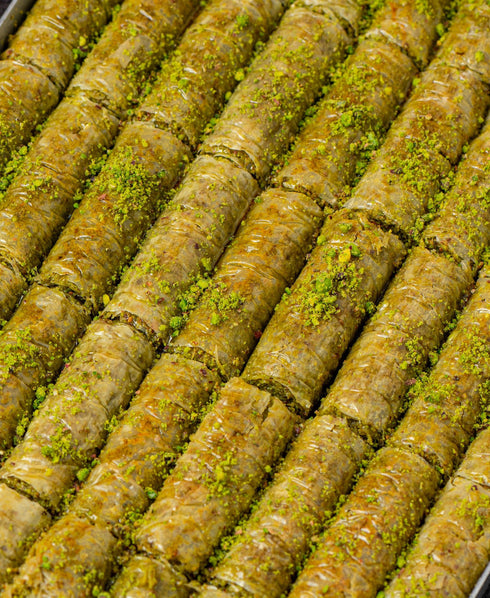 The Baklava Box Pista Roll Baklava