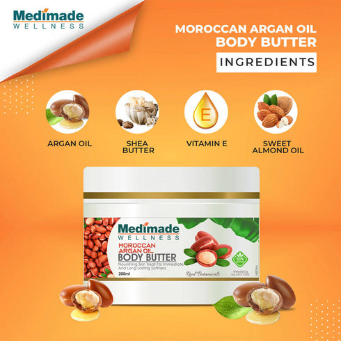 Medimade Wellness Moroccan Argan Oil Body Butter