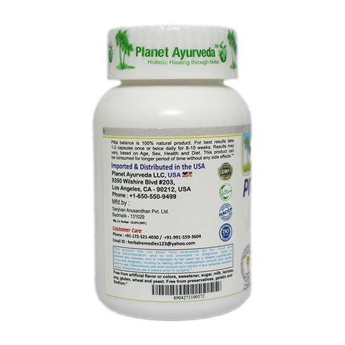 Planet Ayurveda Pitta Balance Capsule