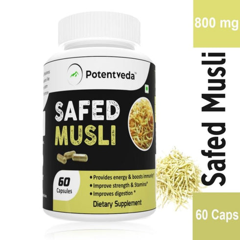 Potentveda Safed Musli 800mg Capsule 60 capsules