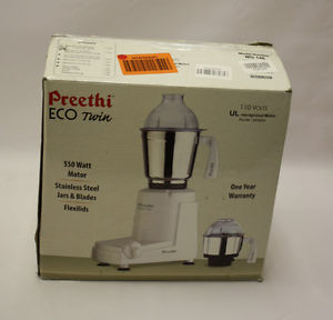 Preethi Eco Twin Jar Mixer Grinder 550-Watt