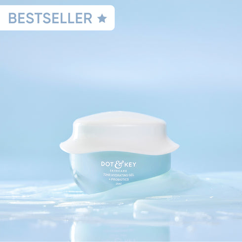 Dot and key 72 Hr Hydrating Probiotic Gel Moisturizer For Face With Hyaluronic & Rice Water| For Healthy|Soft Skin| Combination| Dry Skin| 25Ml