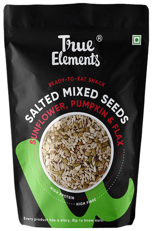 True Elements Roasted Sunflower Pumpkin and Flax Salted Crunch