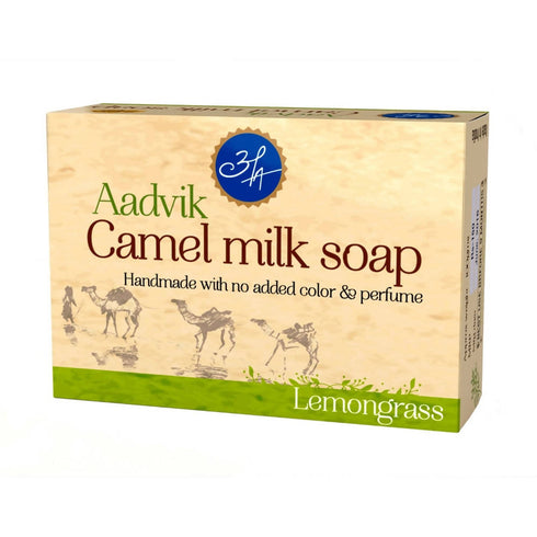 Aadvik Camel Milk Soap Lemongrass Essential Oil