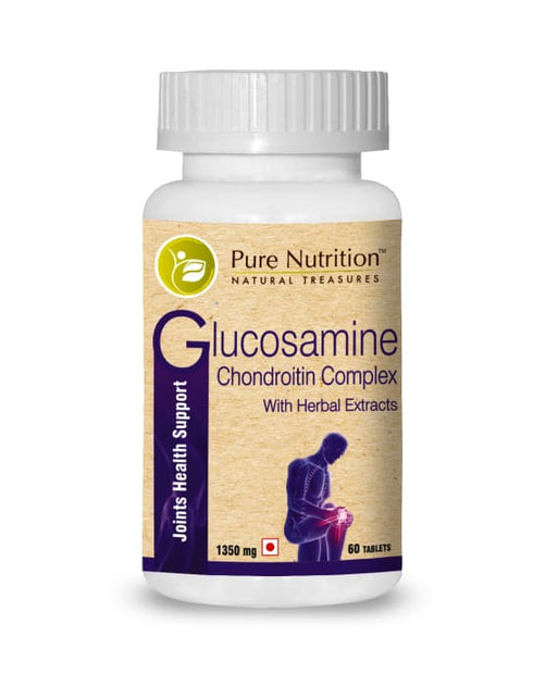 Pure Nutrition Glucosamine Chondroitin Complex with Herbal Extracts Tablet | 60 tablets