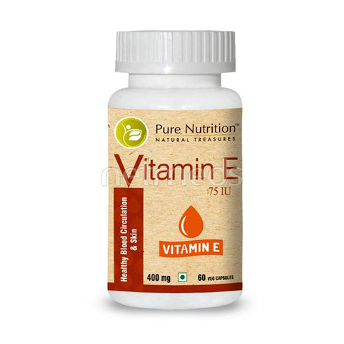 Pure nutrition Vitamin E 75 IU Capsule 60 Capsules