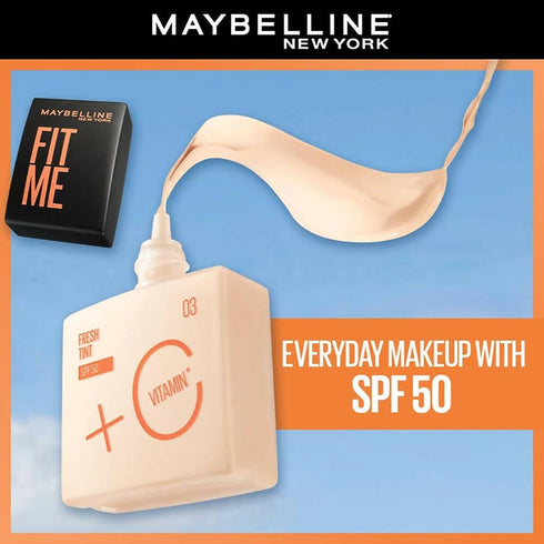 Maybelline New York Fit Me Fit Me Fresh Tint With SPF 50 And Vitamin C Foundation Shade 05