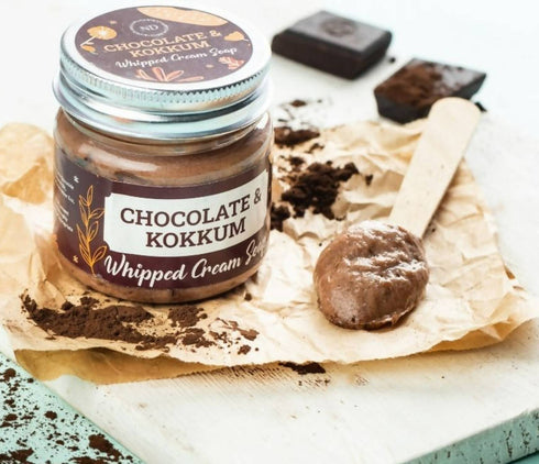 Nature's Destiny Chocolate and Kokkum Whipped Cream Soap