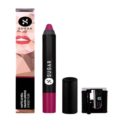 Sugar Matte As Hell Crayon Lipstick Rose Tyler | Deep Rose