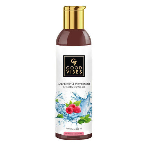 Good Vibes Refreshing Shower Gel (Body Wash) - Raspberry & Peppermint