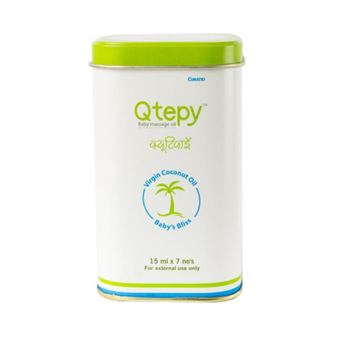 Qtepy Baby Massage Oil 15 ml bottle of 7 oils
